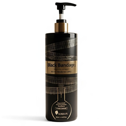 Przejdź do produktu Luxelux Black Bandage Szampon przeciwłupieżowy o orzeźwiającym, świeżym zapachu 400 ml