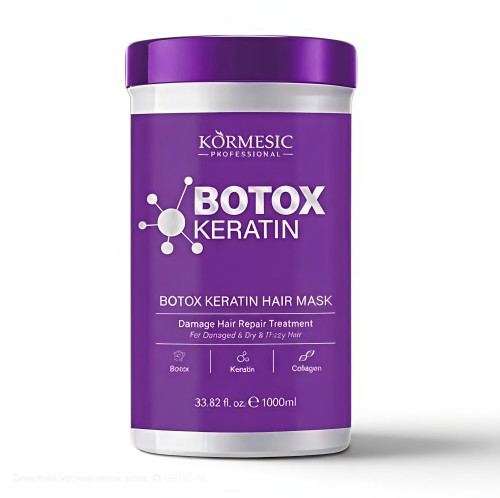 Przejdź do produktu Kormesic Botox Keratin Hair Mask 1000 ml