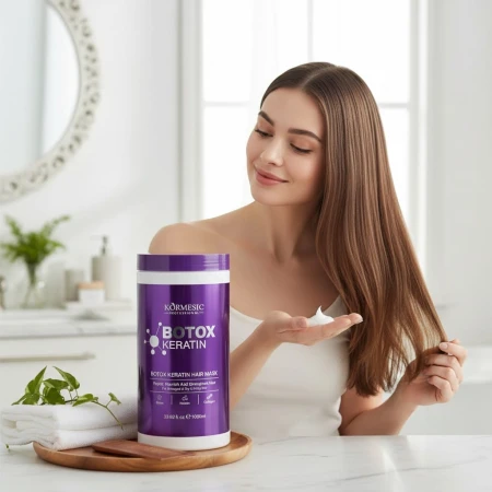 Kormesic Botox Keratin Hair Mask 1000 ml – profesjonalna maska keratynowa do włosów suchych i zniszczonych