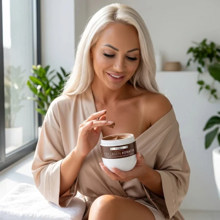 Luxelux Collagen Keratin Shine Brown brązujący krem z kolagenem i keratyną 1000 ml